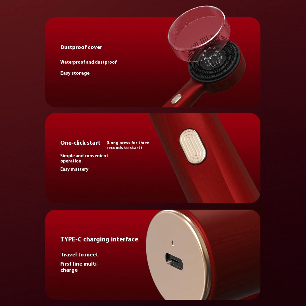 Electric Scalp Massage Comb for Hair  Growth And  Oil Applicator