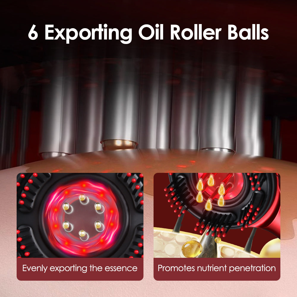 Electric Scalp Massage Comb for Hair  Growth And  Oil Applicator