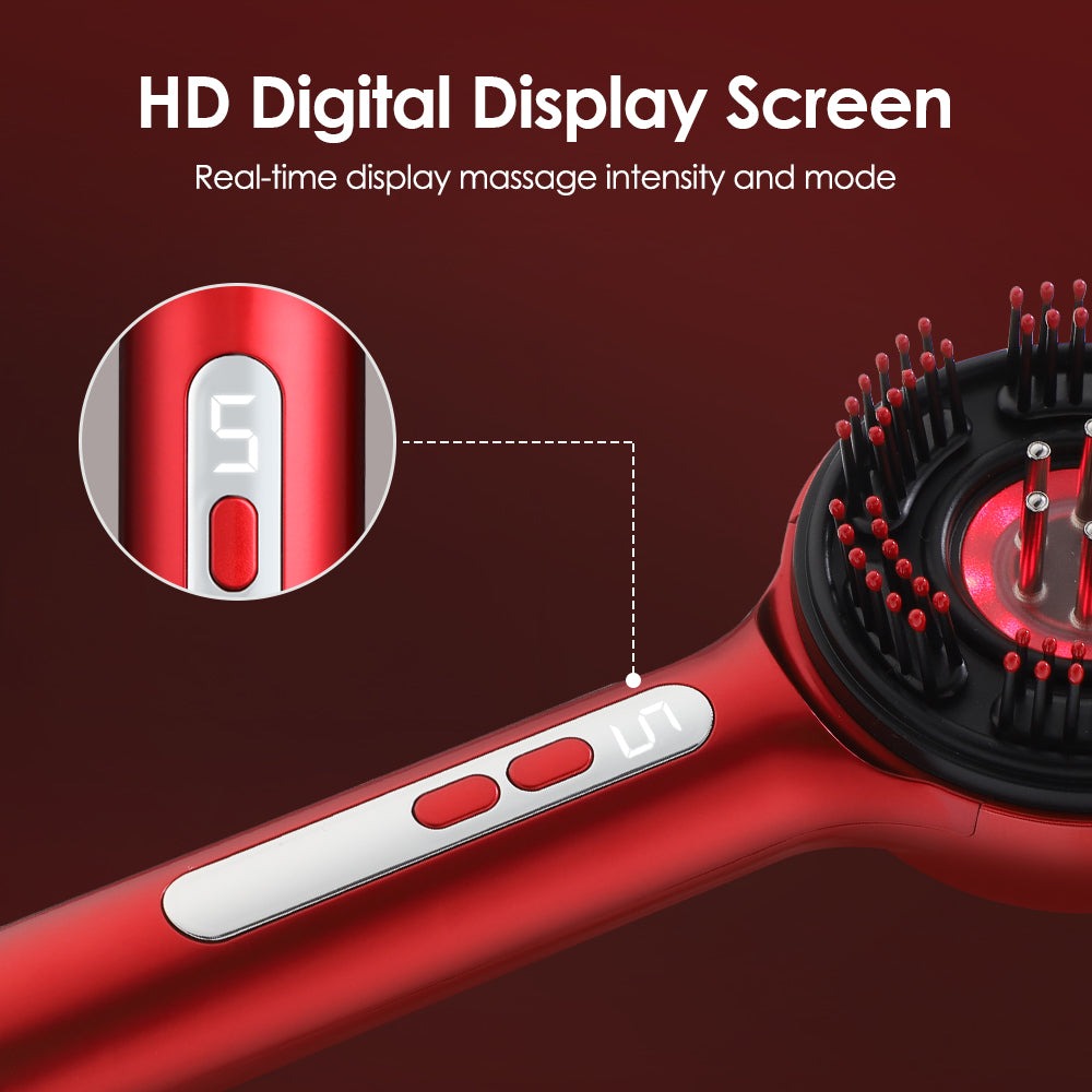 Electric Scalp Massage Comb for Hair  Growth And  Oil Applicator