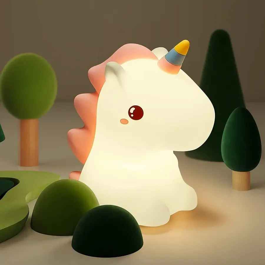 Cute Silicon Unicorn  Night Lamp
