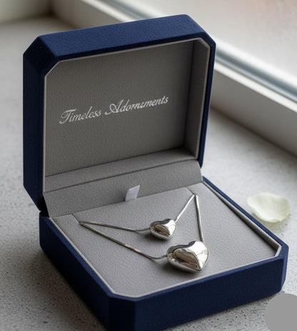 Double Chain Heart Necklace