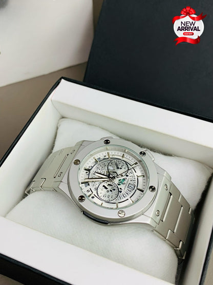 HUBLOT Half Skeleton Mens Watch