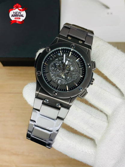 HUBLOT Half Skeleton Mens Watch