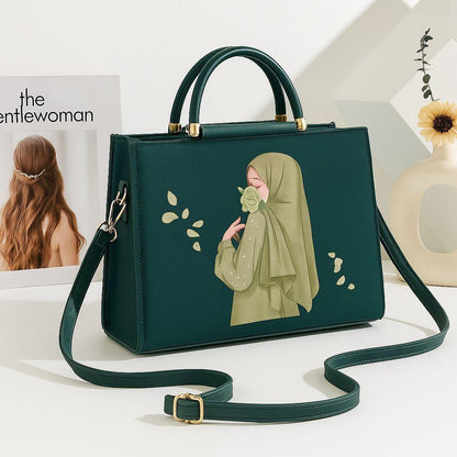 Hijabi girl Printed Crossbody Bags