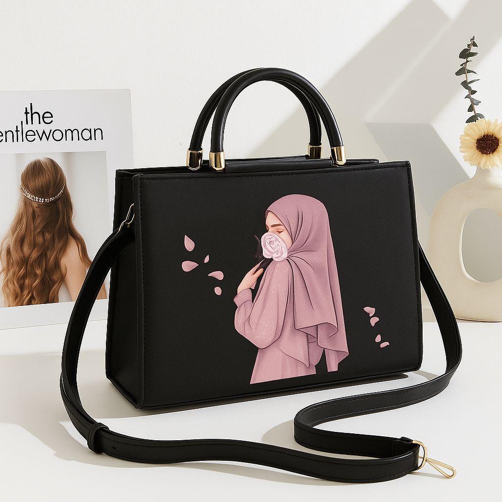 Hijabi girl Printed Crossbody Bags