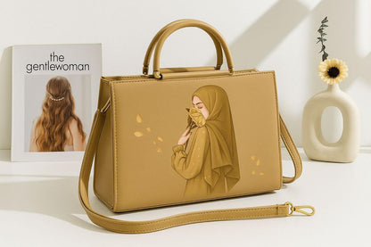 Hijabi girl Printed Crossbody Bags