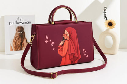 Hijabi girl Printed Crossbody Bags