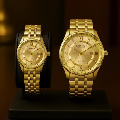 Carrier Stainless steel Couple Watch