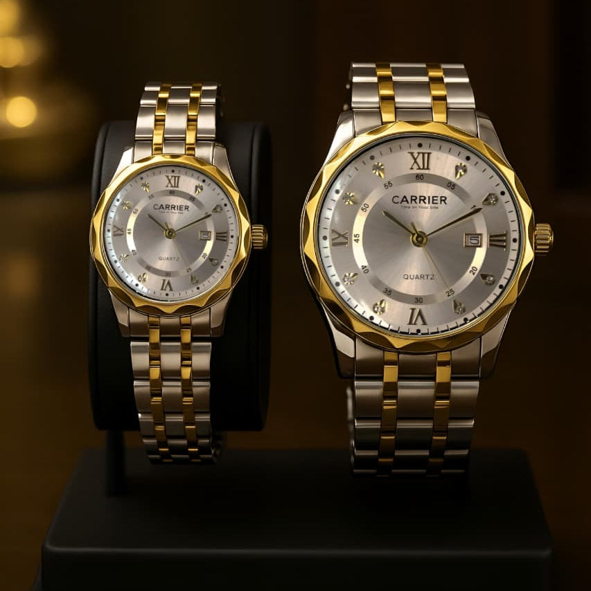 Carrier Stainless steel Couple Watch