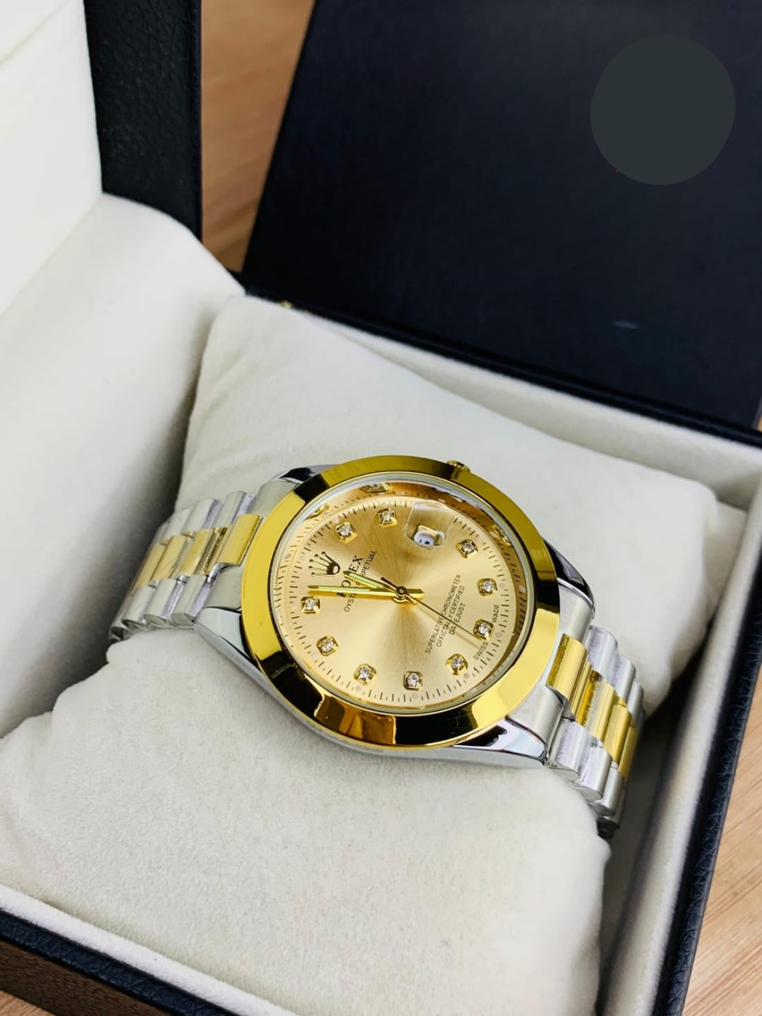 Premium Rolex Regular Stone Watch